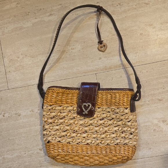 Brighton Handbags - Brighton Vintage 90's Woven Shoulder Bag